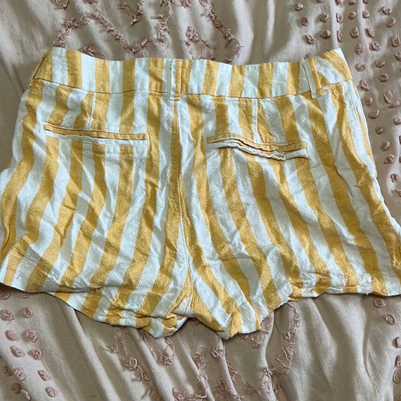 yellow and white striped old navy shorts! - Picture 2 of 3